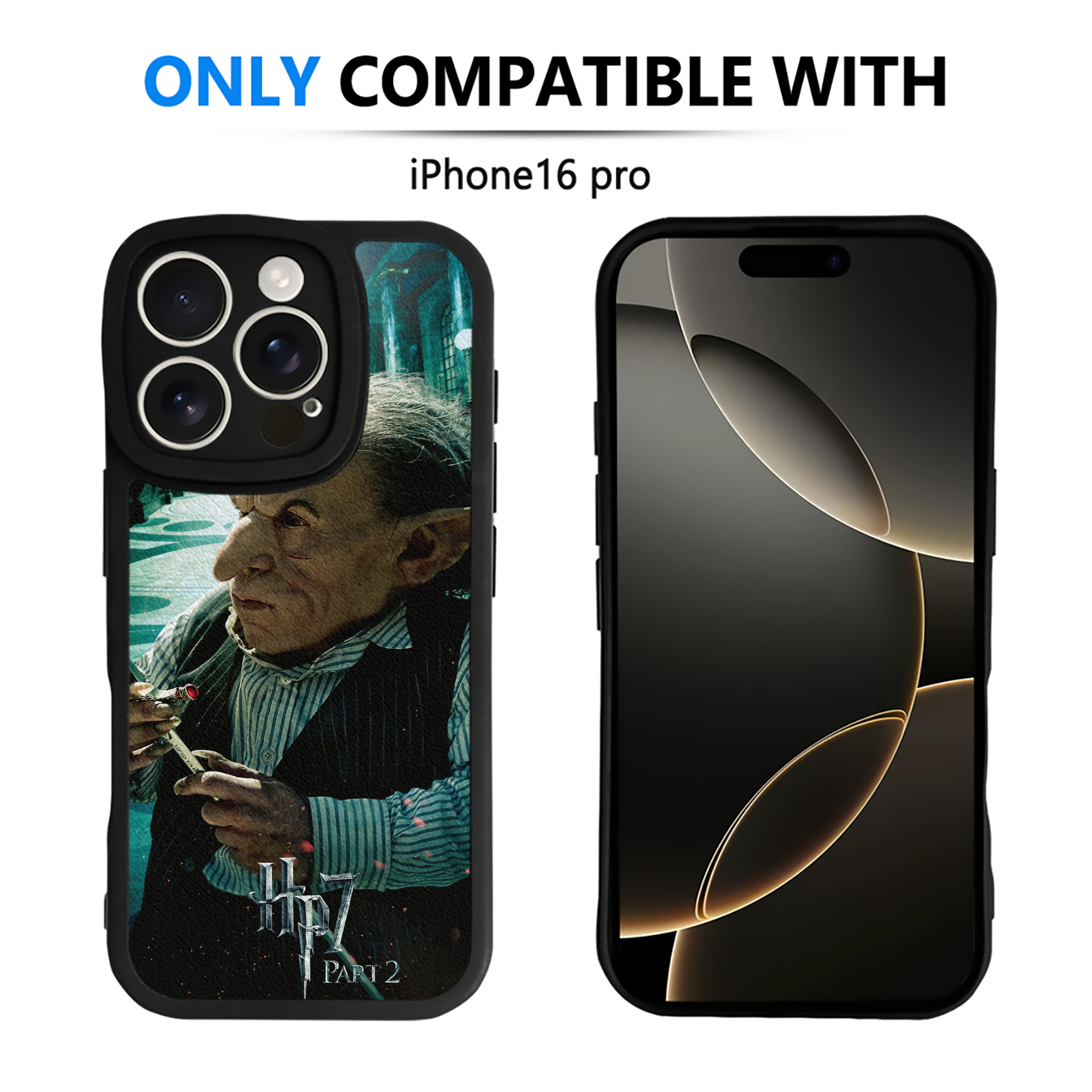 （画像用） Harry Potter ハリー・ポッターシリーズ 【iPhone 16シリーズ対応】シリコンスマホケース（レザー調） 材質：シリコン